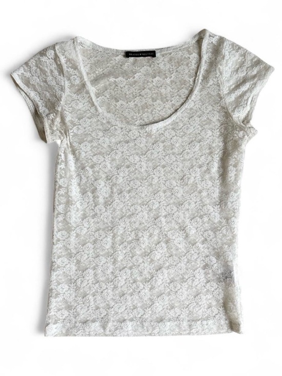 Brandy Melville Tops - brandy melville white lace tee ˖𓍢ִ໋❀